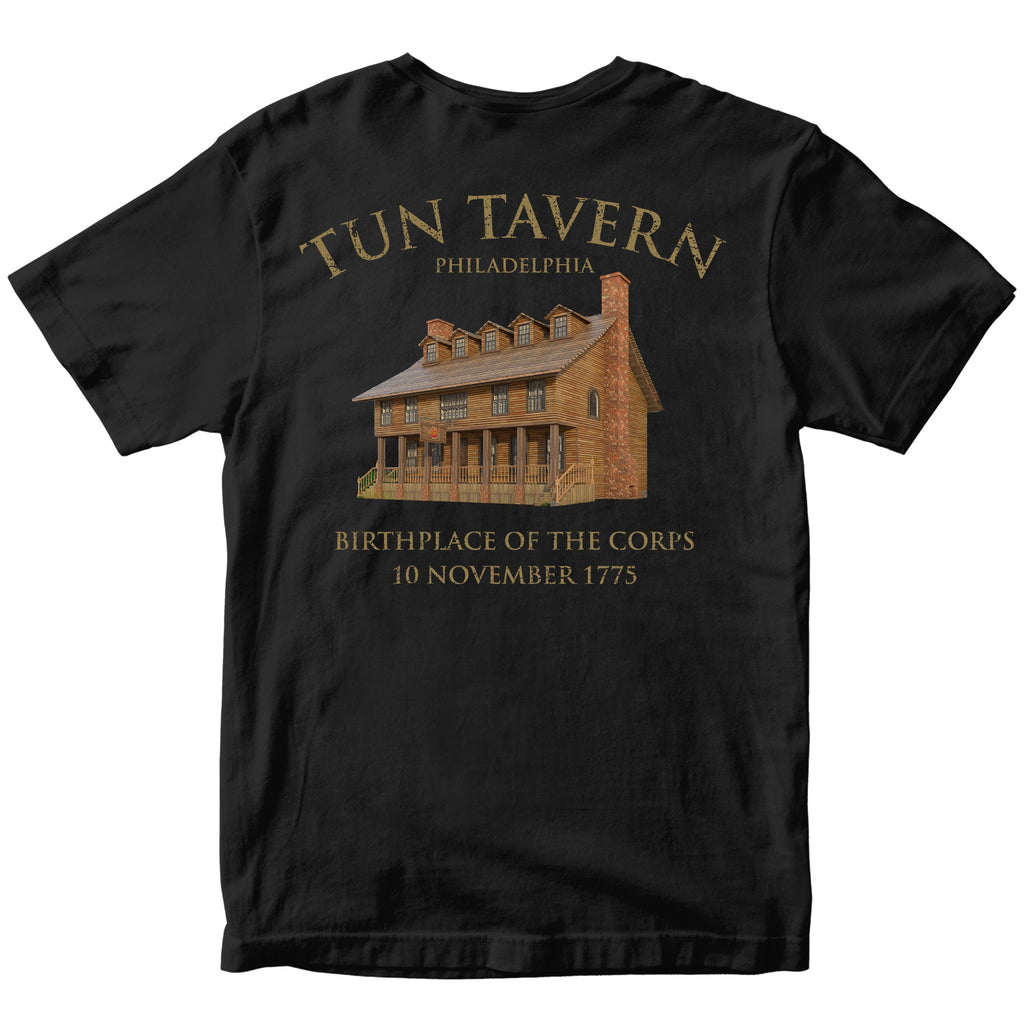 USMC Tun Tavern Born in a Bar T-shirt