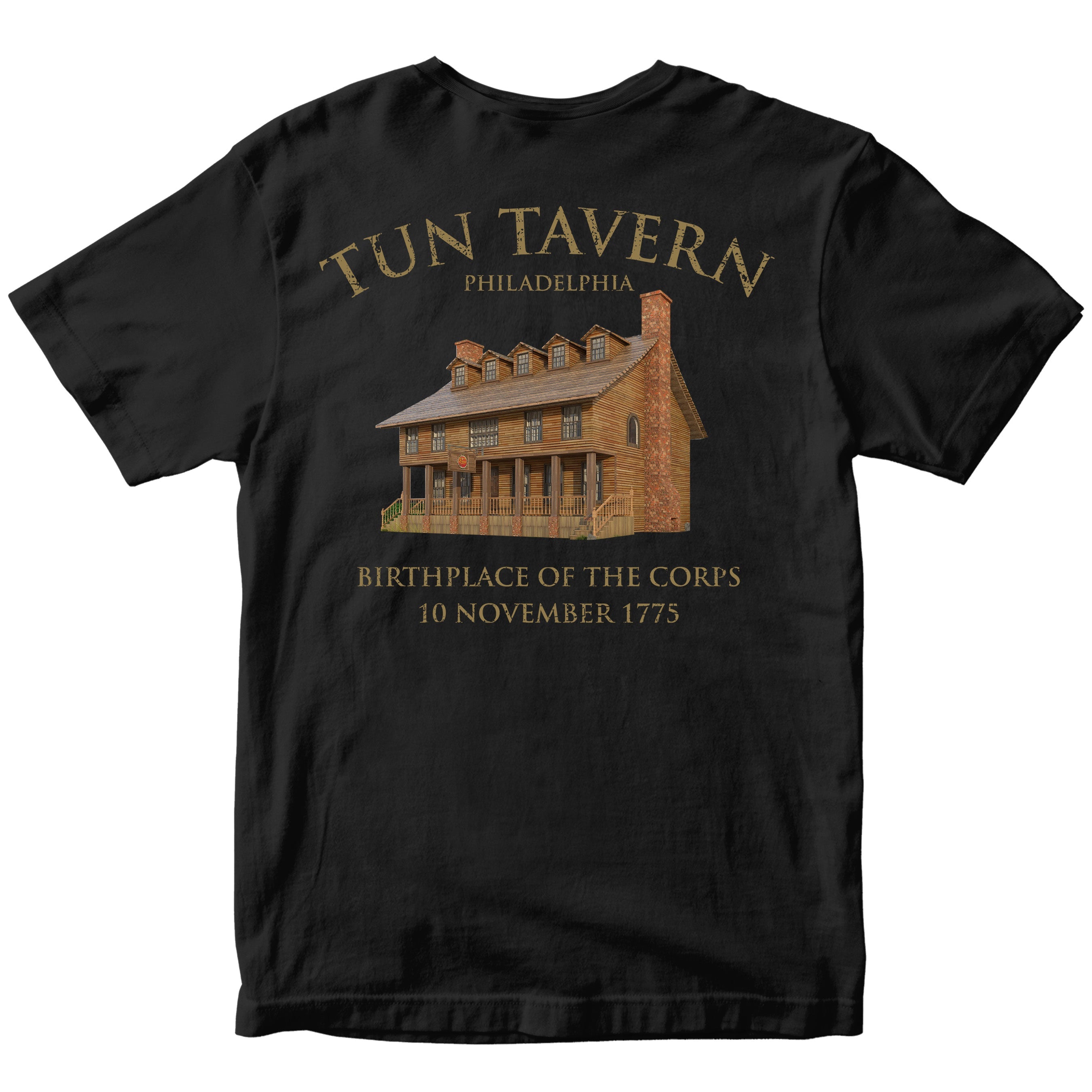 USMC Tun Tavern Born in a Bar T-shirt