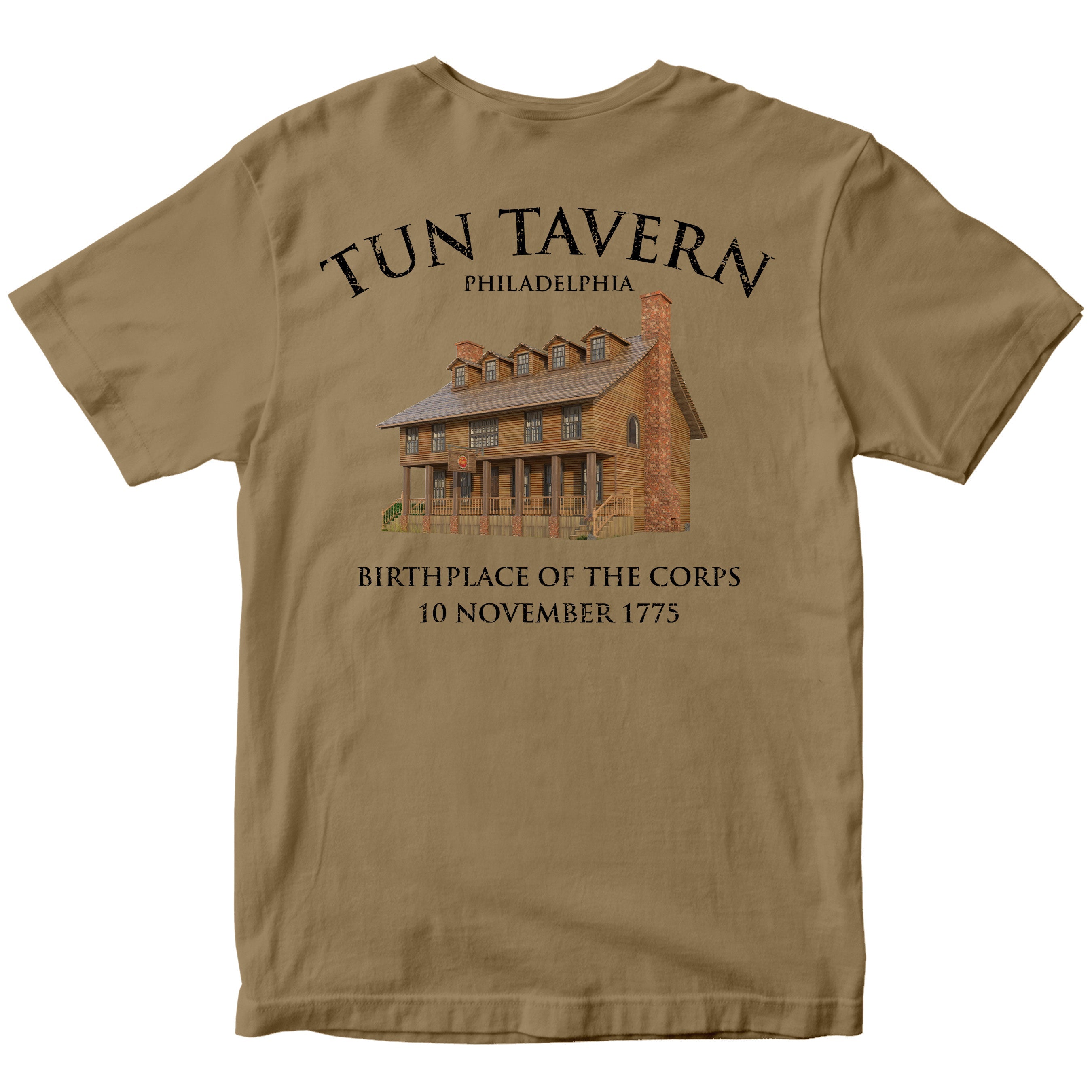 USMC Tun Tavern Born in a Bar T-shirt