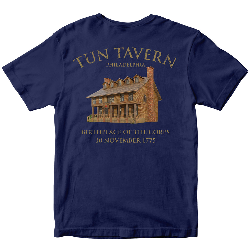USMC Tun Tavern Born in a Bar T-shirt