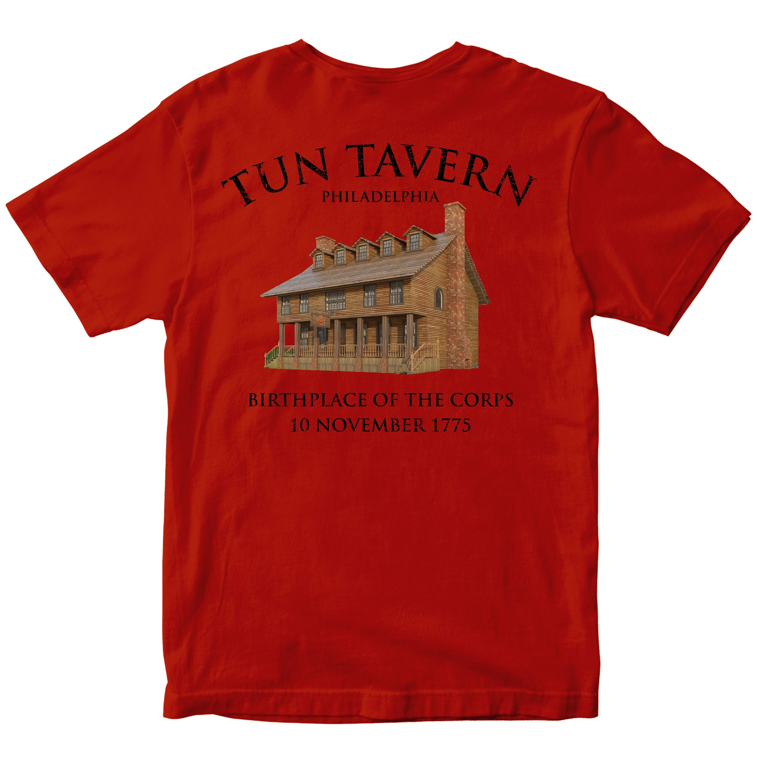 USMC Tun Tavern Born in a Bar T-shirt