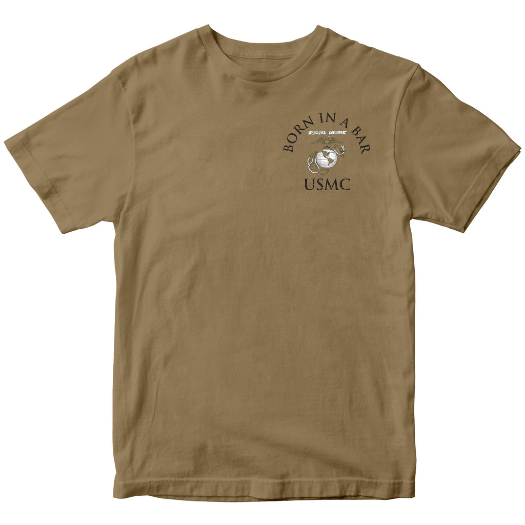 USMC Tun Tavern Born in a Bar T-shirt