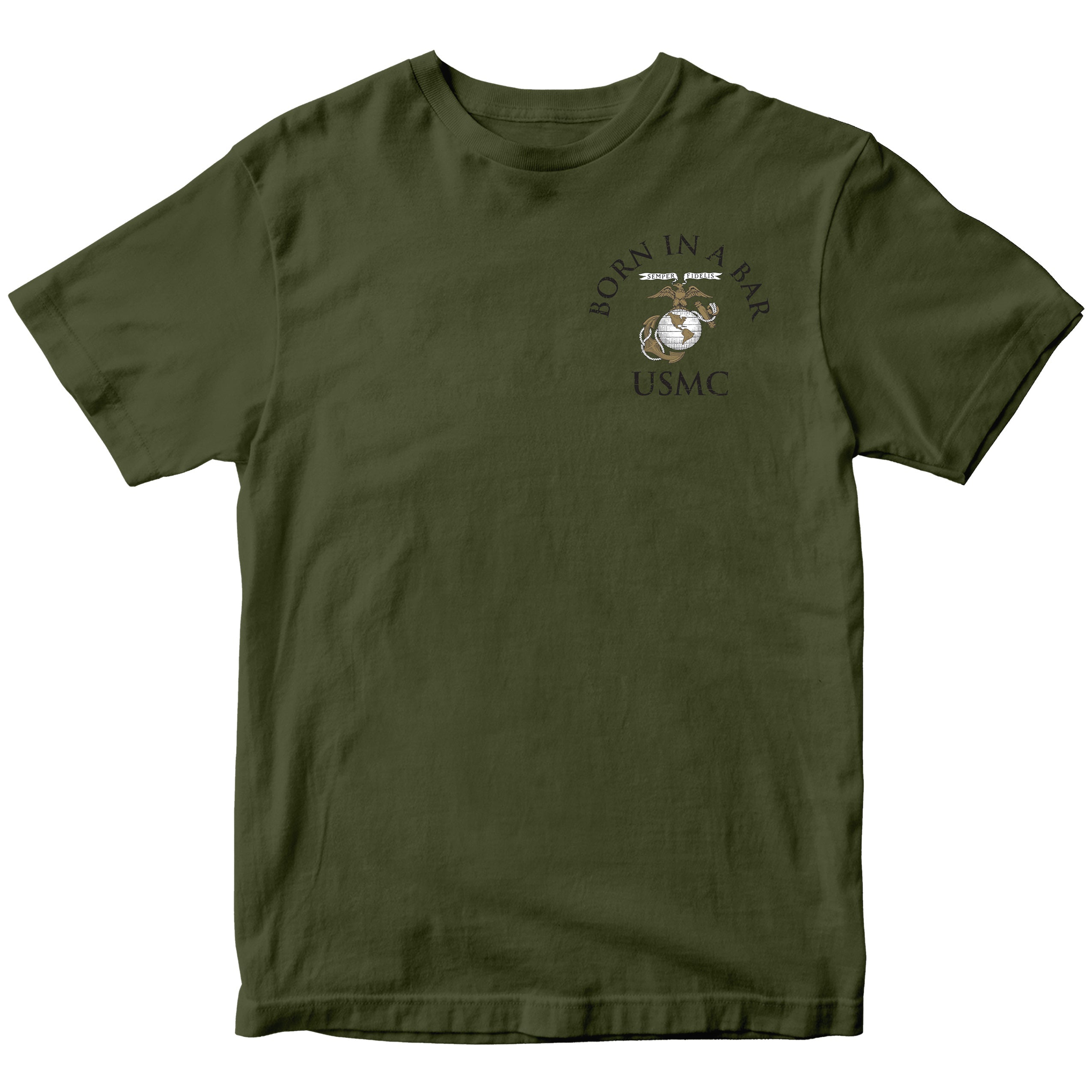 USMC Tun Tavern Born in a Bar T-shirt