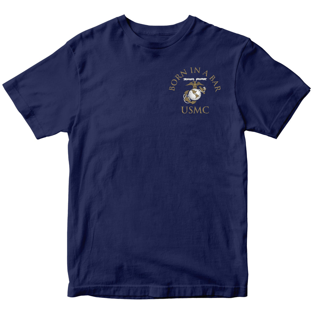 USMC Tun Tavern Born in a Bar T-shirt