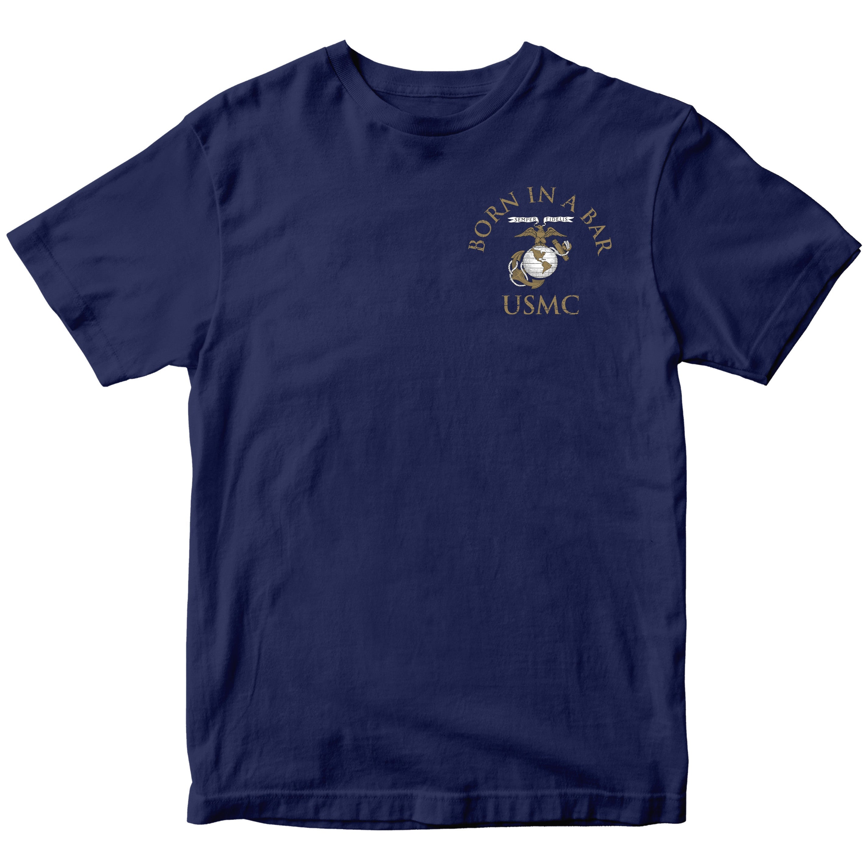 USMC Tun Tavern Born in a Bar T-shirt