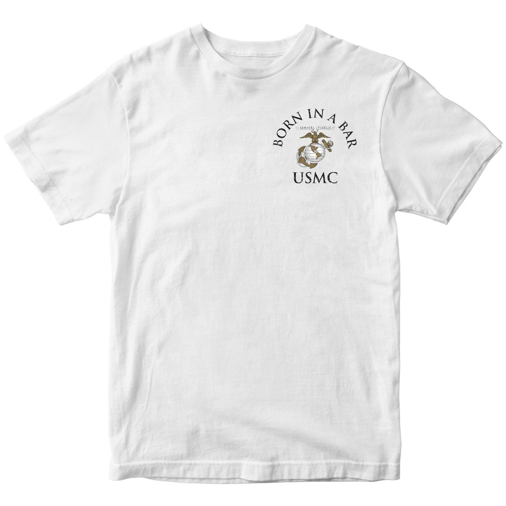 USMC Tun Tavern Born in a Bar T-shirt