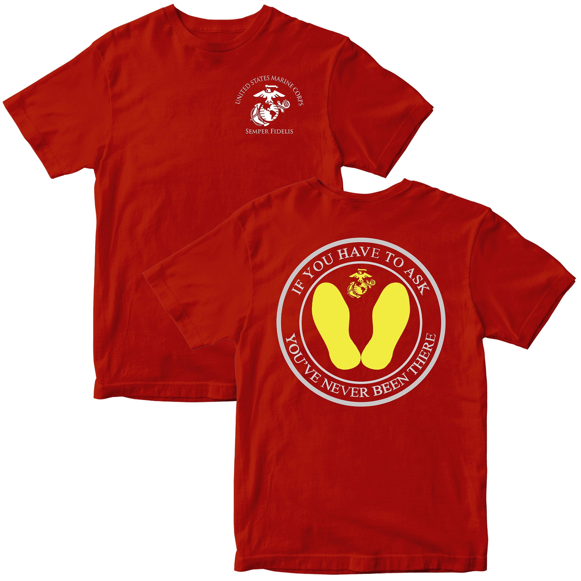 U.S. Marine Corps Yellow Footprints T-Shirt
