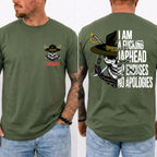American Guardian USMC Jarhead Skull T-Shirt – No Excuses No Apologies Vintage Marine Graphic Tee