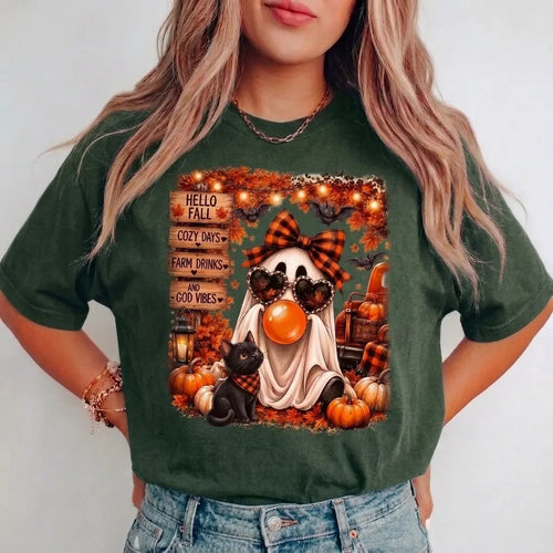 Hello Fall Ghost Shirt