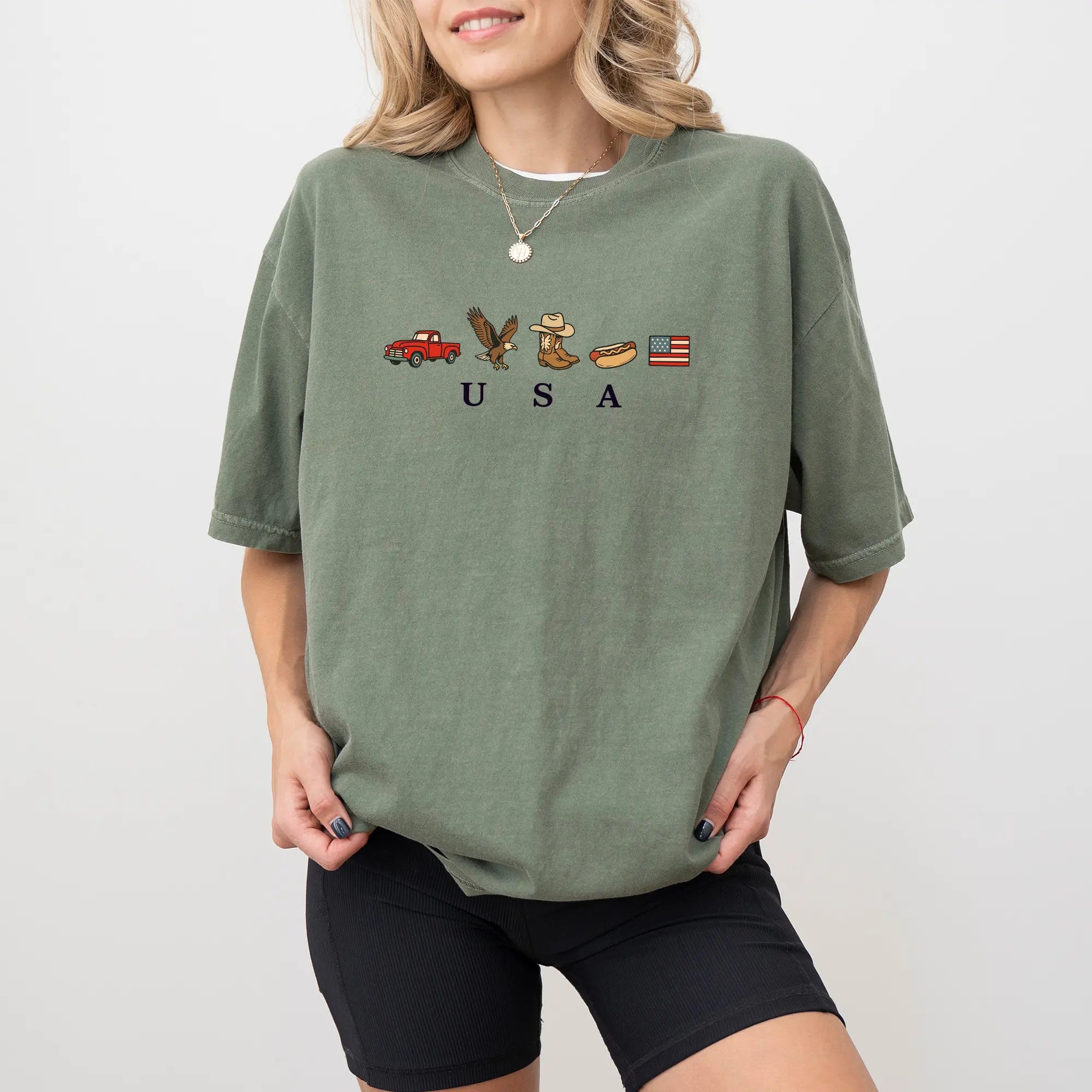USA Icons Graphic T-shirt