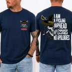 American Guardian USMC Jarhead Skull T-Shirt – No Excuses No Apologies Vintage Marine Graphic Tee