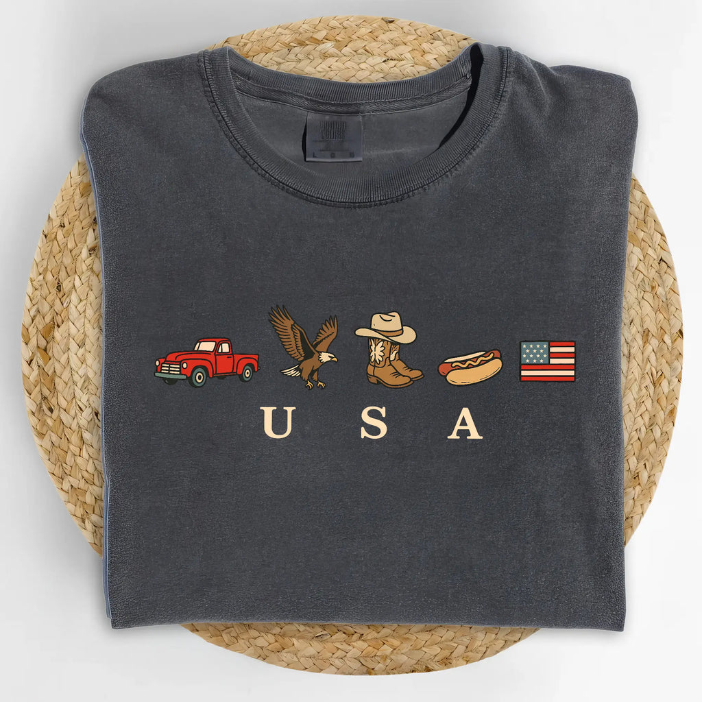 USA Icons Graphic T-shirt