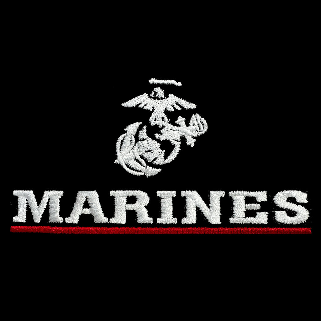 Marines Red Line Embroidered Hat Flexible Fit USMC Cover