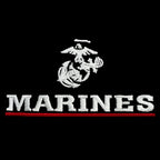 Marines Red Line Embroidered Hat Flexible Fit USMC Cover