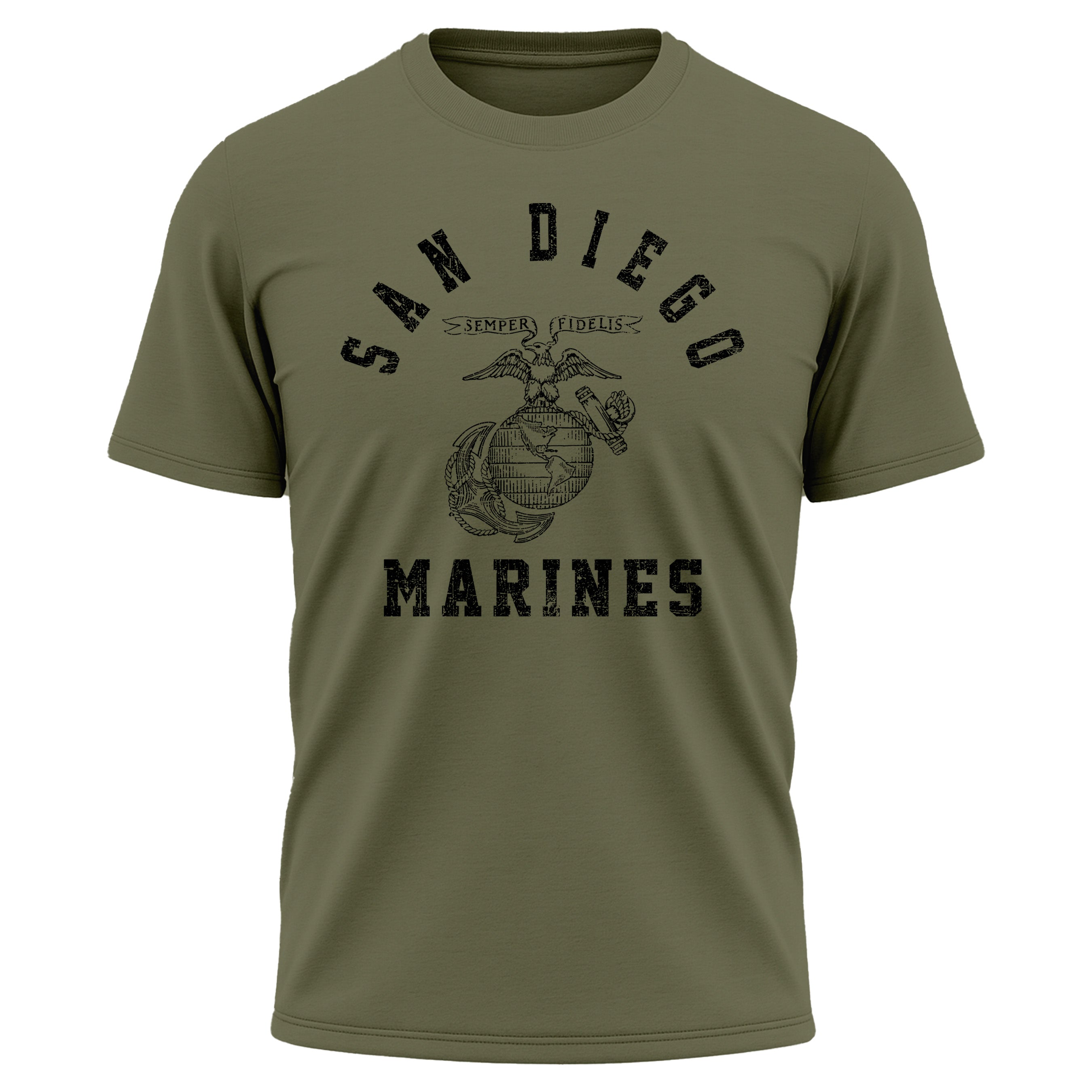 USMC Old School San Diego Training Performance T-shirt