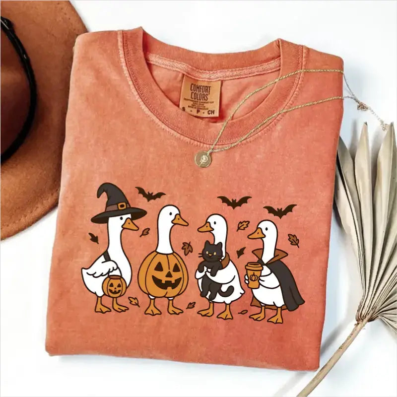 Silly Goose Halloween Comfort Colors T-Shirt