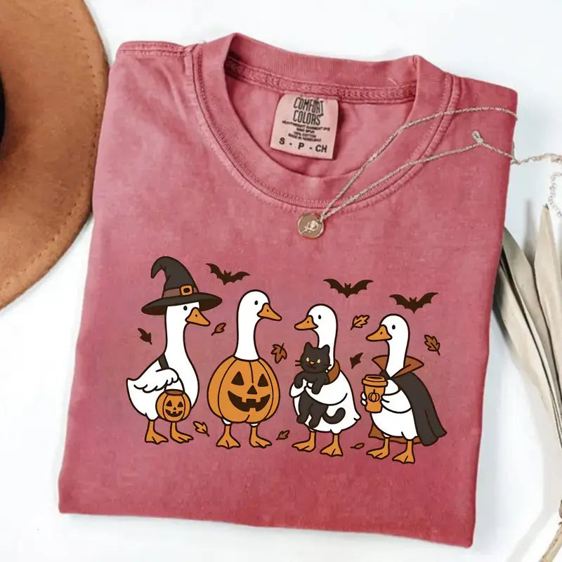 Silly Goose Halloween Comfort Colors T-Shirt