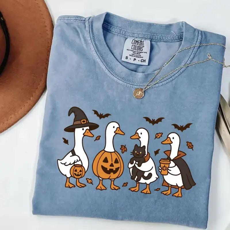 Silly Goose Halloween Comfort Colors T-Shirt