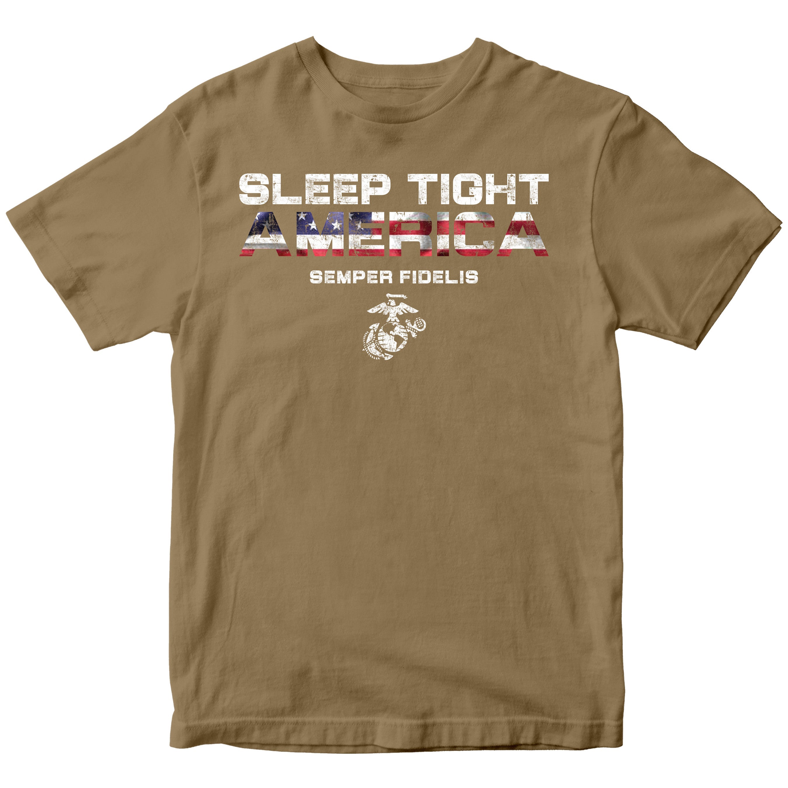 Marines Sleep Tight America Patriotic T-Shirt