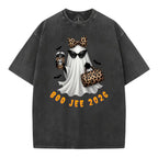 Boo Jee 2026 Ghost Shirt – Coquette Leopard Ghost Graphic Tee