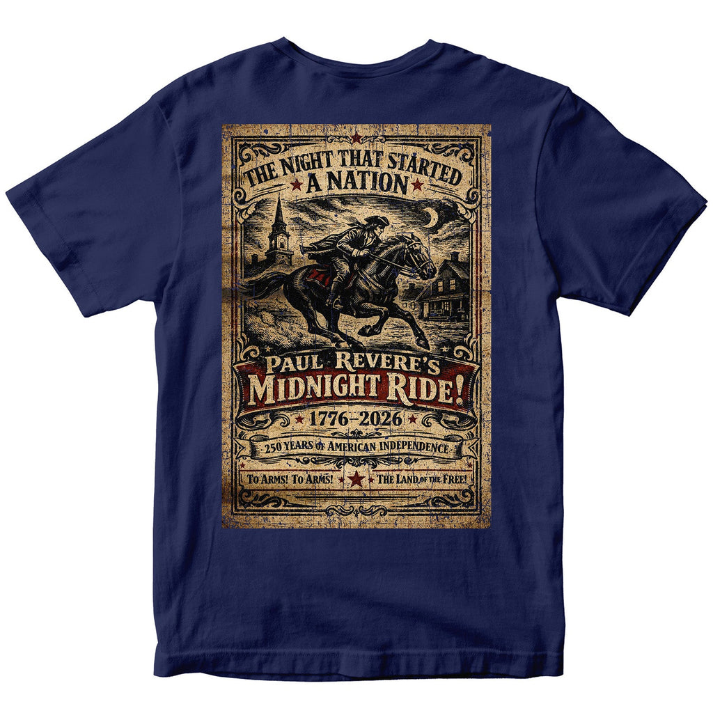 Paul Revere’s Midnight Ride - America's 250th Birthday T-Shirt