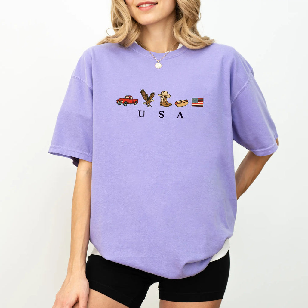 USA Icons Graphic T-shirt
