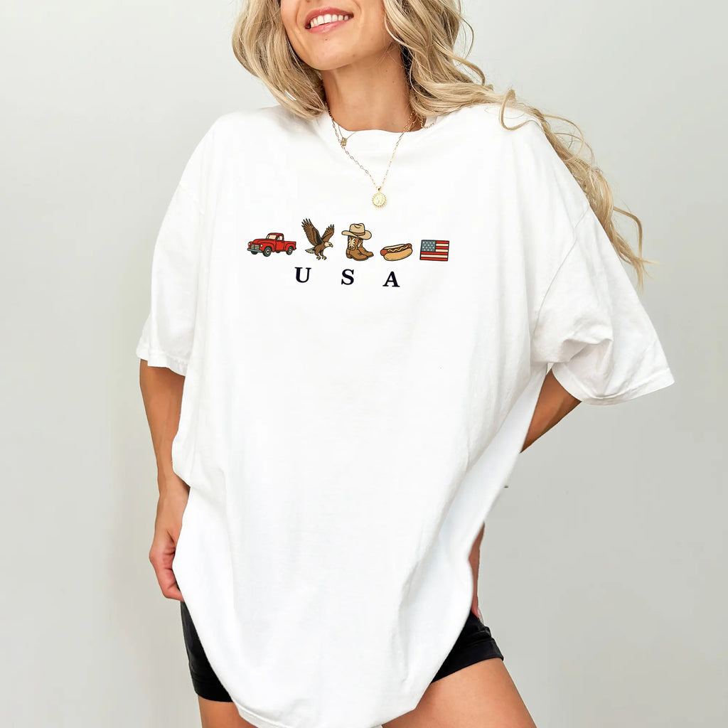 USA Icons Graphic T-shirt