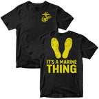 It's a Marine Thing Yellow Footprints T-Shirt