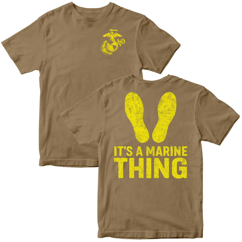 It's a Marine Thing Yellow Footprints T-Shirt