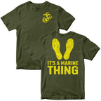 It's a Marine Thing Yellow Footprints T-Shirt