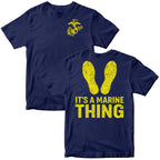 It's a Marine Thing Yellow Footprints T-Shirt