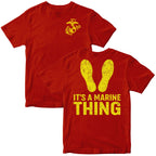 It's a Marine Thing Yellow Footprints T-Shirt