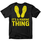 It's a Marine Thing Yellow Footprints T-Shirt