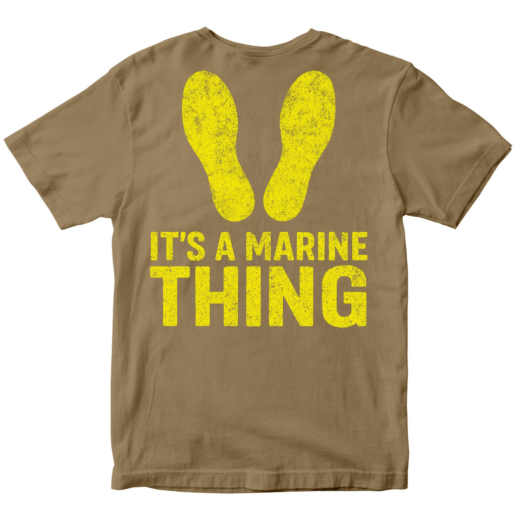 It's a Marine Thing Yellow Footprints T-Shirt