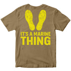 It's a Marine Thing Yellow Footprints T-Shirt