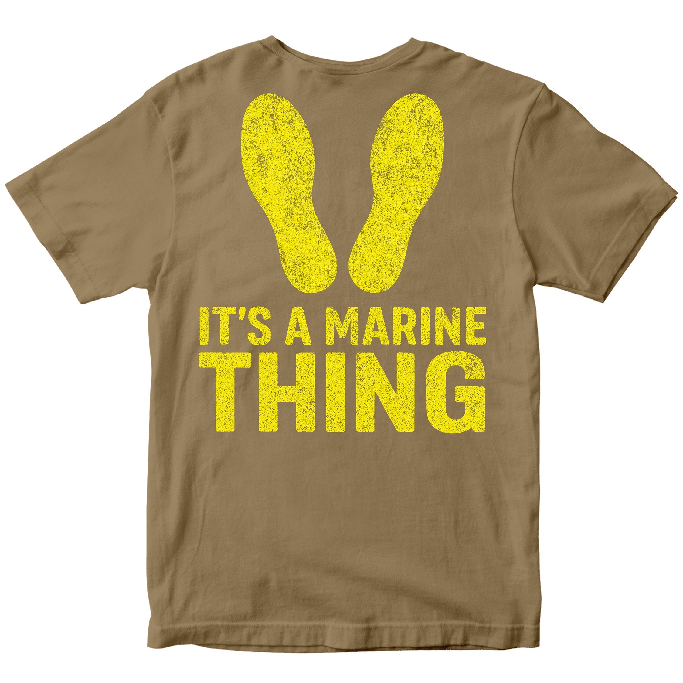 It's a Marine Thing Yellow Footprints T-Shirt
