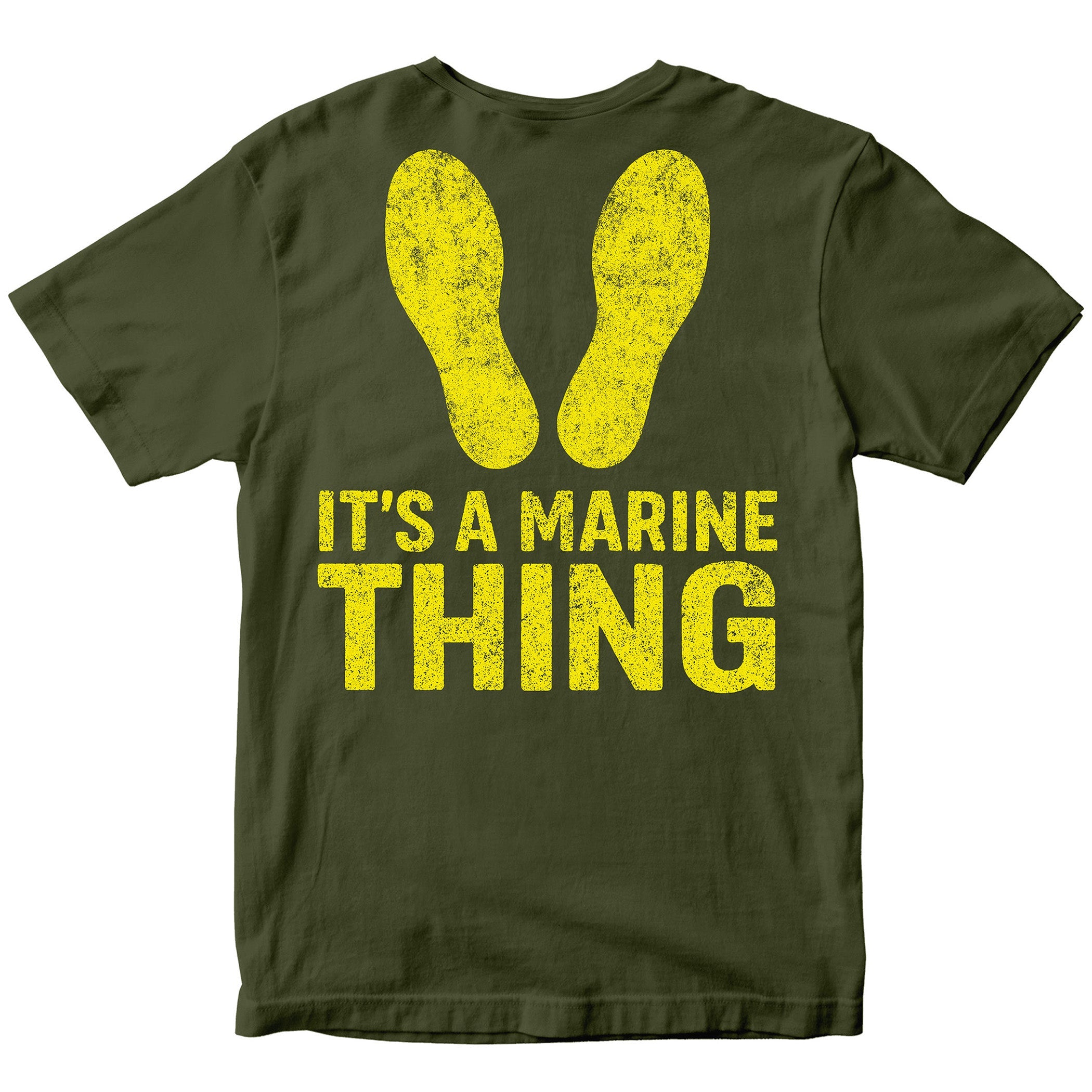 It's a Marine Thing Yellow Footprints T-Shirt