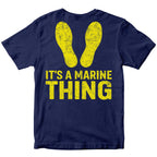 It's a Marine Thing Yellow Footprints T-Shirt