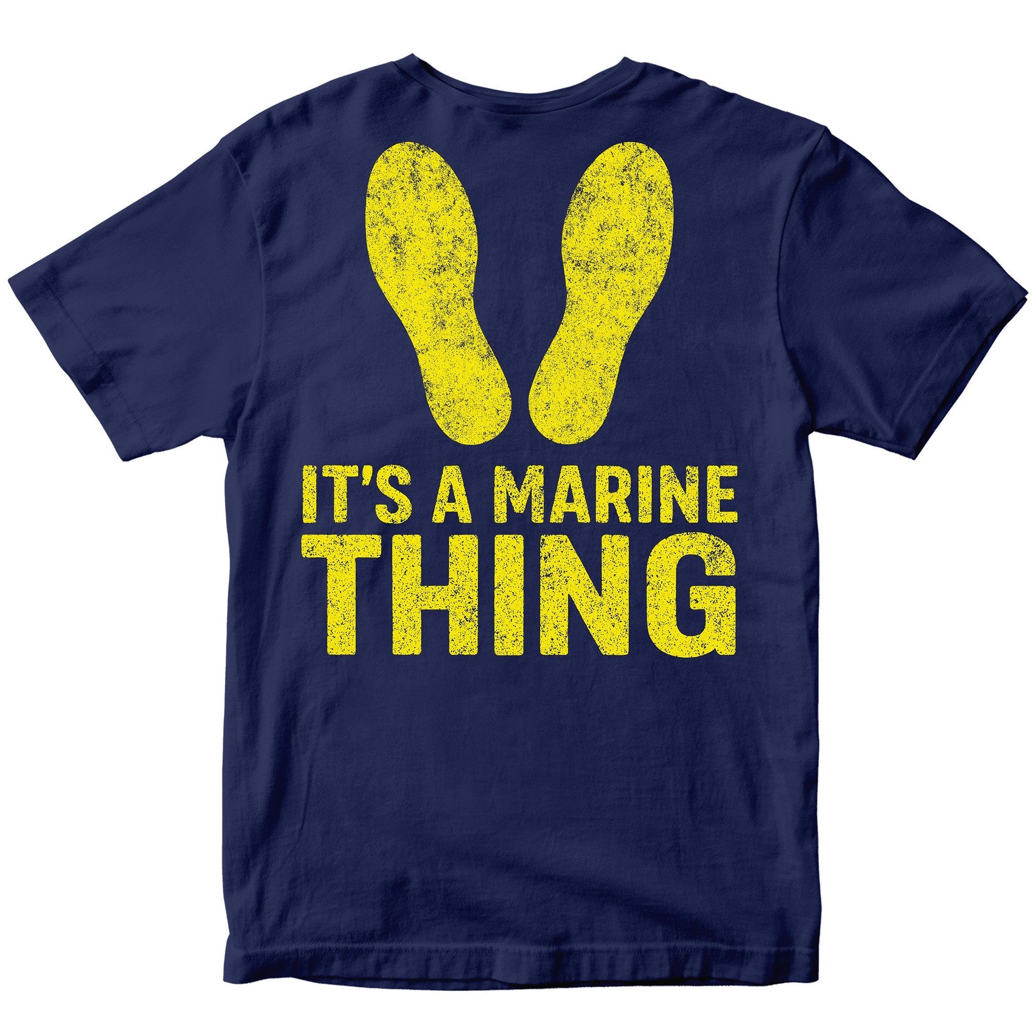 It's a Marine Thing Yellow Footprints T-Shirt