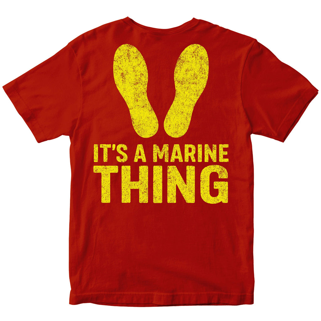 It's a Marine Thing Yellow Footprints T-Shirt