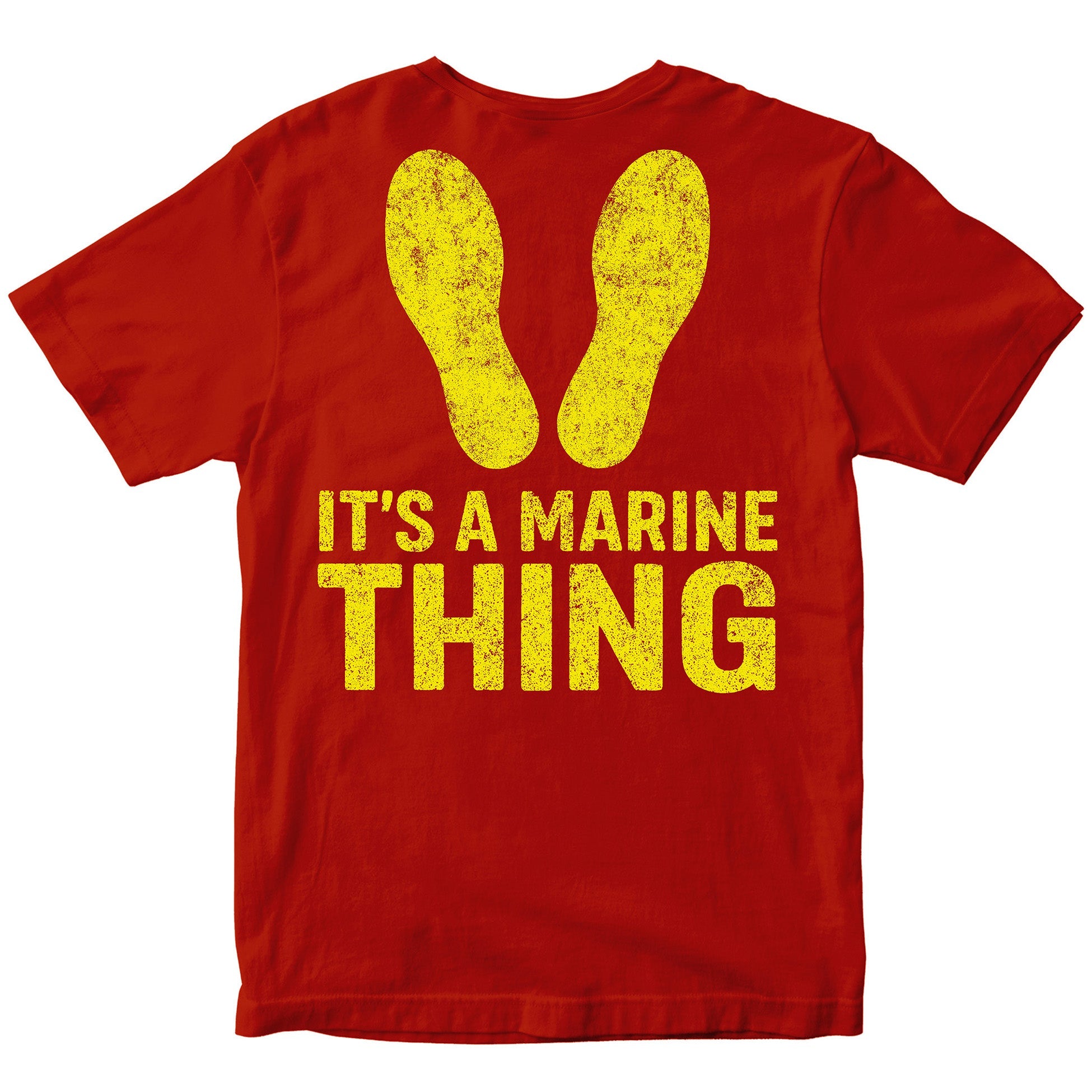 It's a Marine Thing Yellow Footprints T-Shirt