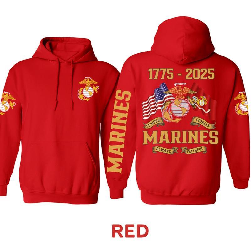 Marine Corps Veteran Hoodie, Marine Brotherhood “Semper Fidelis” Hoodie