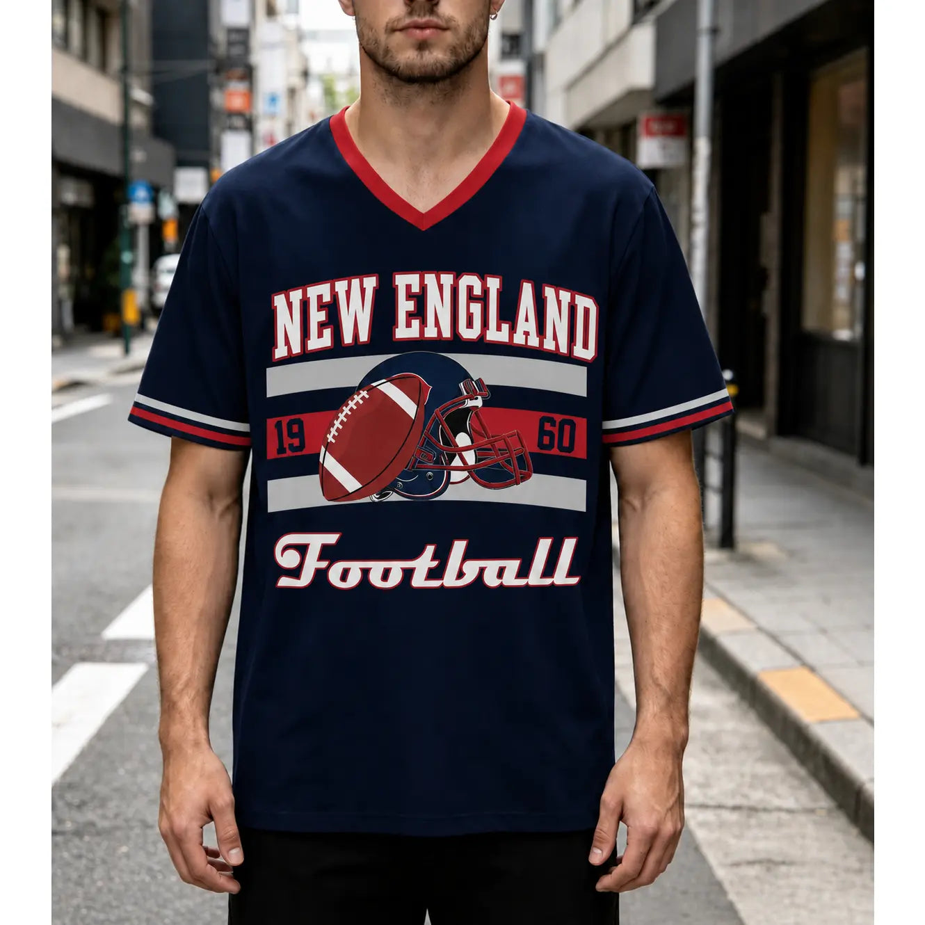 Football Classic V-Neck Fan Jersey