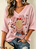 Women'S Country Music Printed Casual T-Shirt