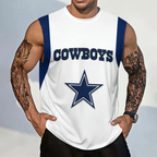 Men's Football   Print Tank Top