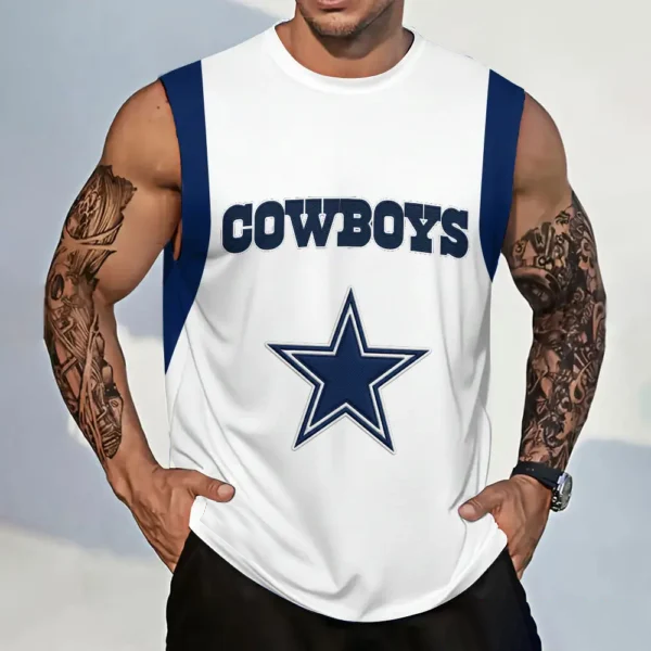 Men's Football   Print Tank Top