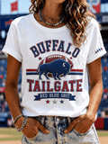 Women's Commemorative Graphic T-Shirt for Rugby Fans