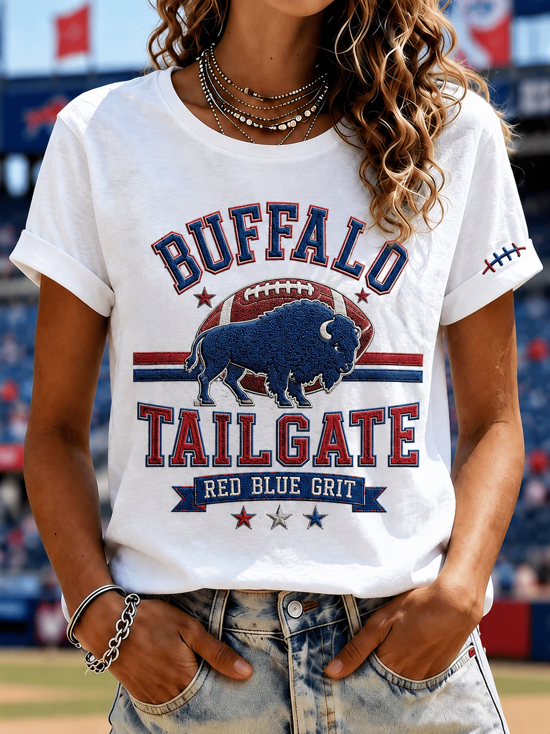 Women's Commemorative Graphic T-Shirt for Rugby Fans