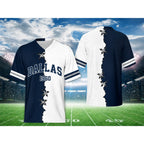 Unisex Football Team Fans V-Neck Quick-Drying Shirt