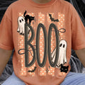 Cute Ghost Black Cat Graphic Tee